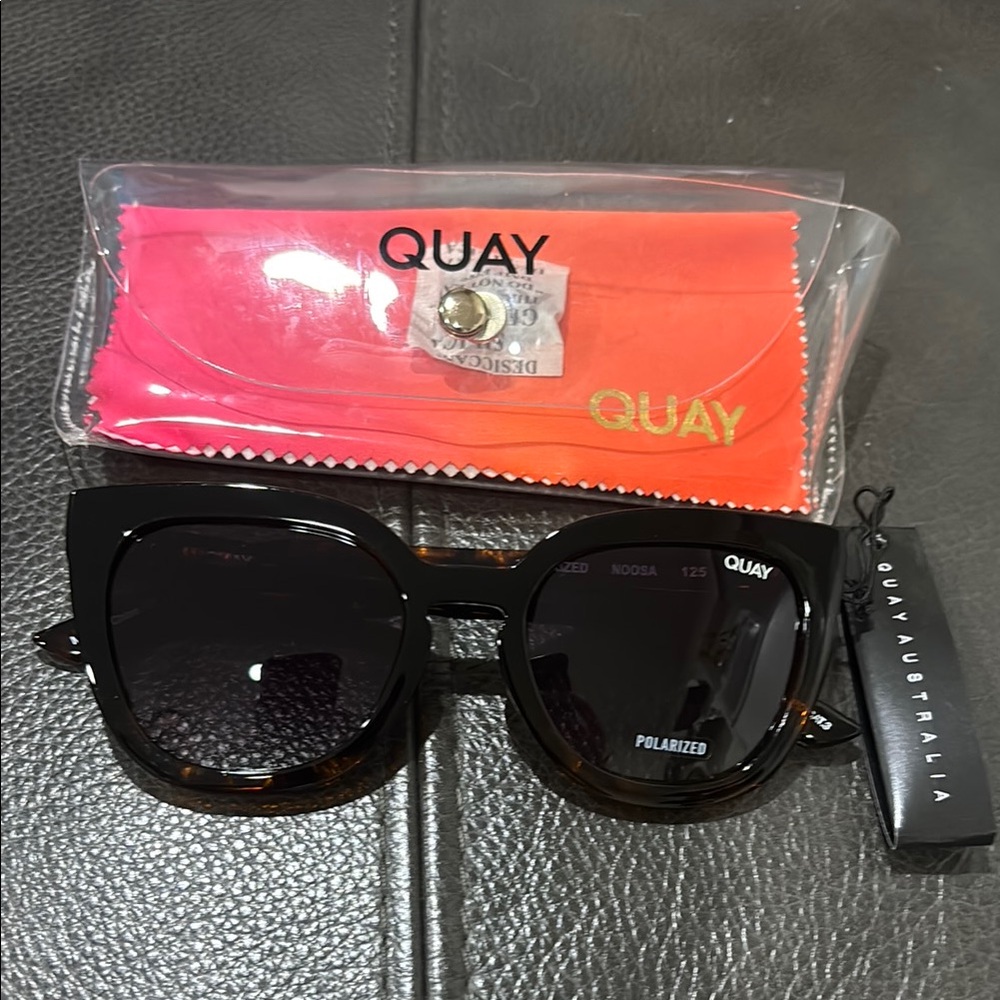 Quay Australia NOOSA  Black Polarized Sunglasses